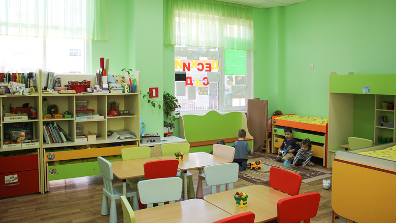 Проветривание и кварцевание в помещениях детского сада.